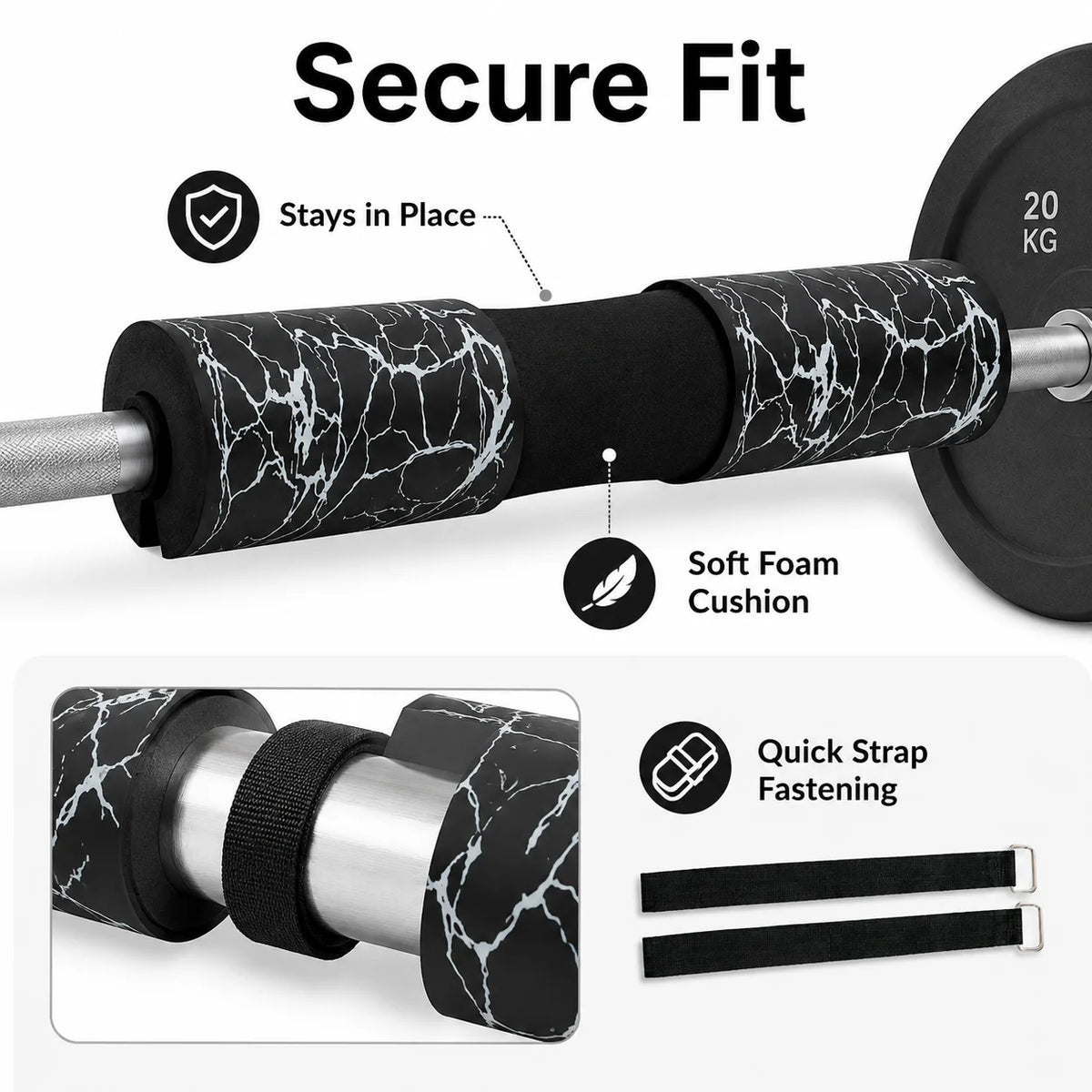 Coussin de protection en mousse pour Barre Musculation