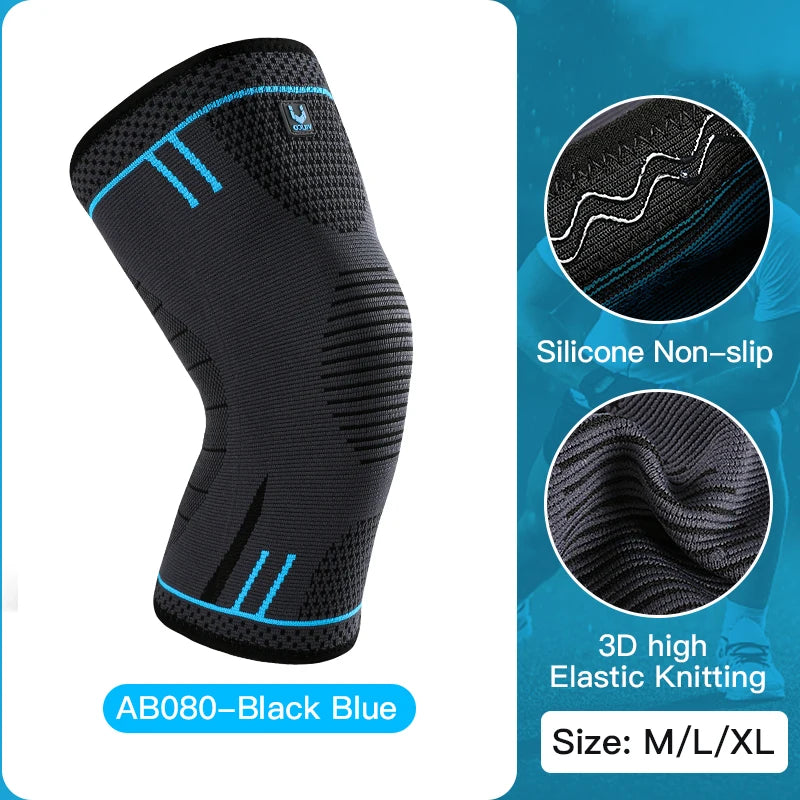 1 manchon de compression élastique et respirant pour genou 
– idéal pour le basket-ball, la course à pied et le cyclisme