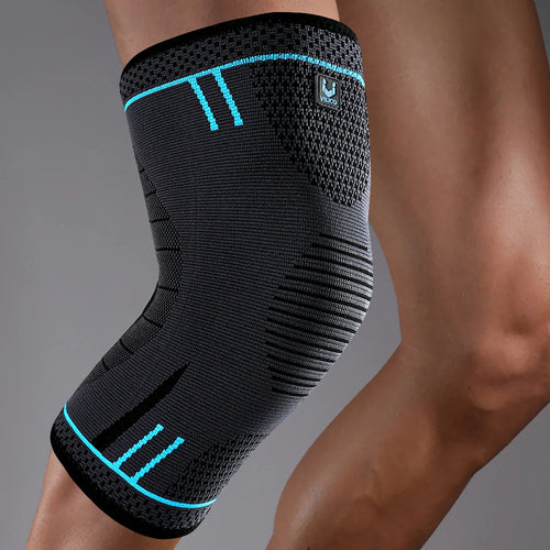 1 manchon de compression élastique et respirant pour genou 
– idéal pour le basket-ball, la course à pied et le cyclisme