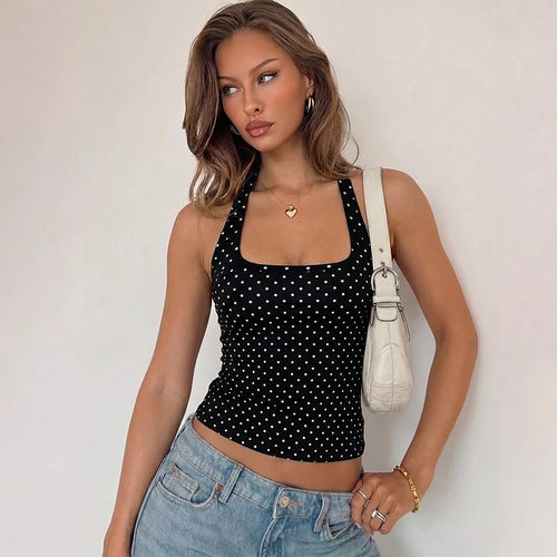 -débardeur à  pois