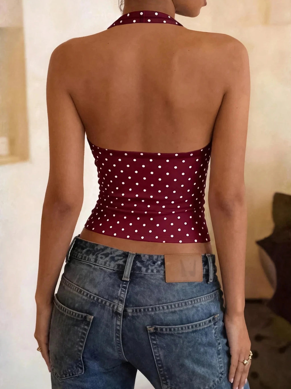 -débardeur à  pois
