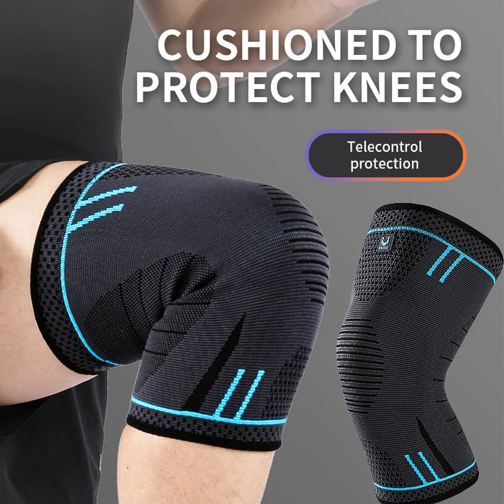 1 manchon de compression élastique et respirant pour genou 
– idéal pour le basket-ball, la course à pied et le cyclisme