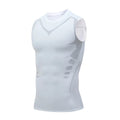 Débardeur de compression pour homme – Haut de sport sans manches à séchage rapide avec motif – Idéal pour le fitness, la musculation et l'entraînement