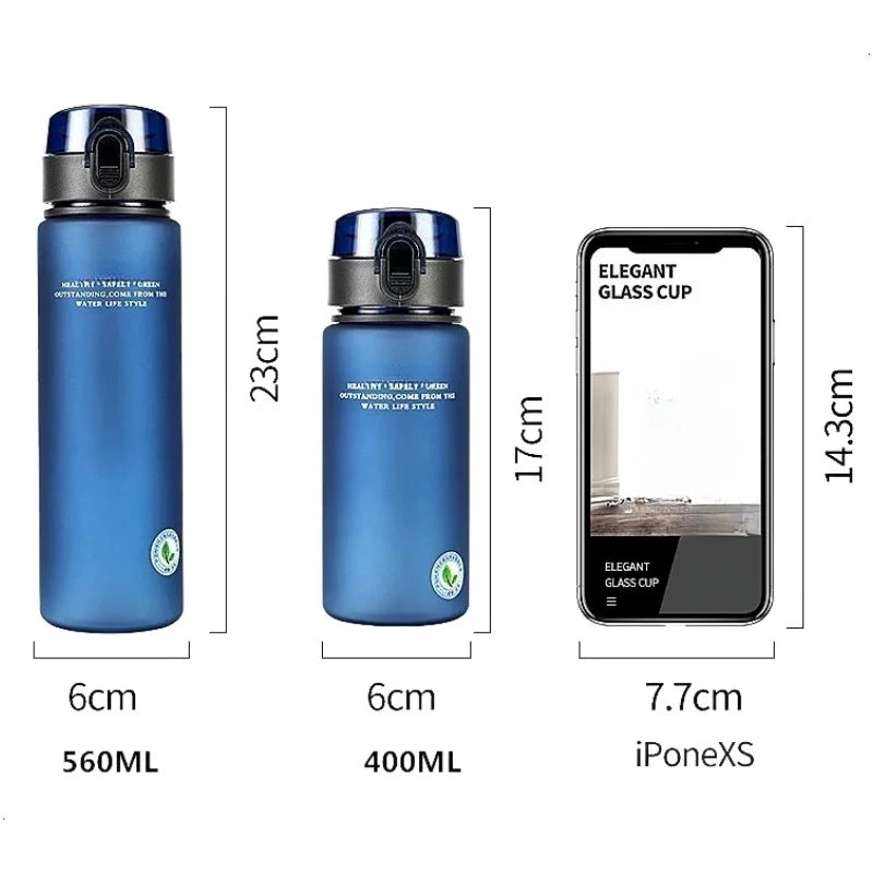 Gourde de sport , sans BPA et étanche, idéale pour les randonnées et les voyages ; 
modèle portable pour vos boissons préférées (400 ml / 560 ml)