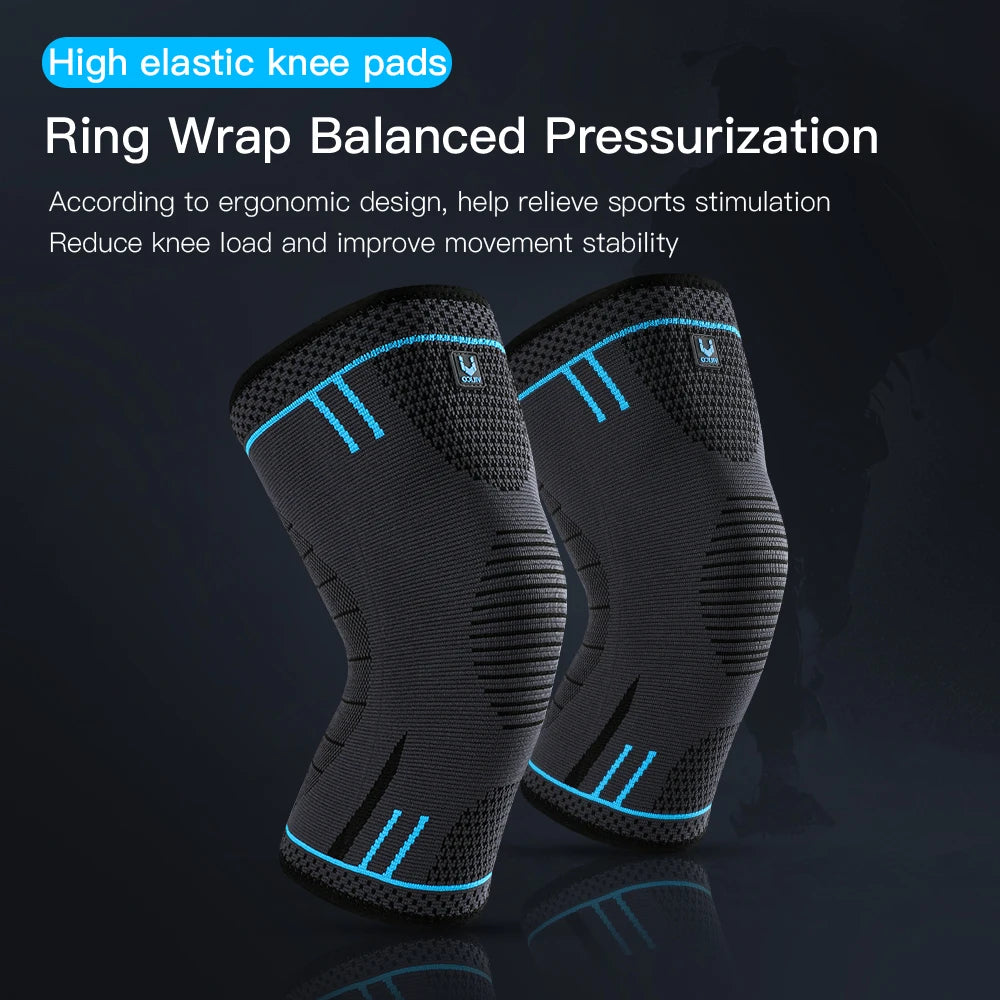 1 manchon de compression élastique et respirant pour genou 
– idéal pour le basket-ball, la course à pied et le cyclisme