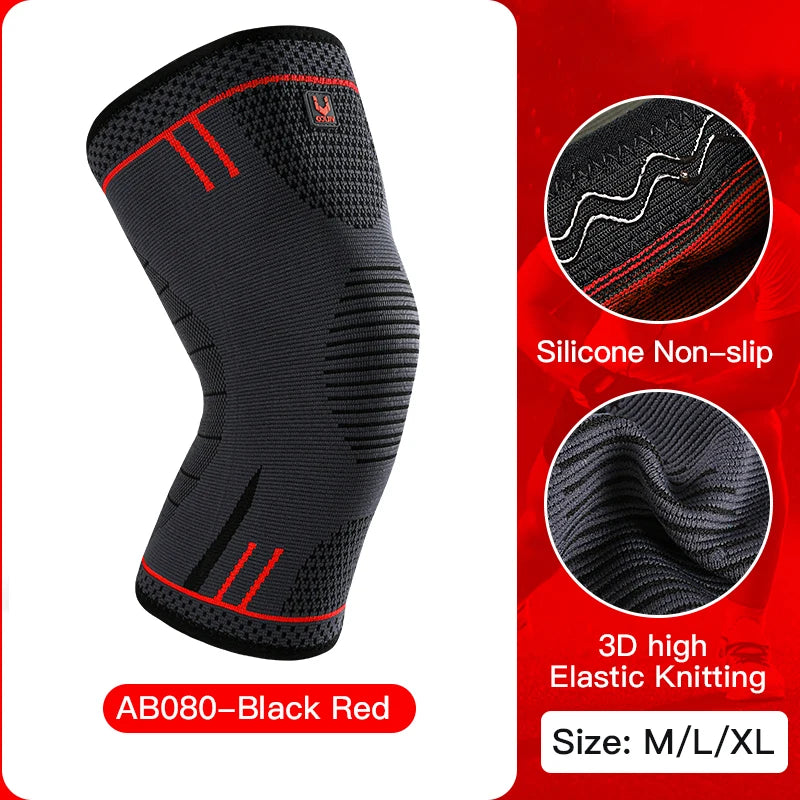 1 manchon de compression élastique et respirant pour genou 
– idéal pour le basket-ball, la course à pied et le cyclisme